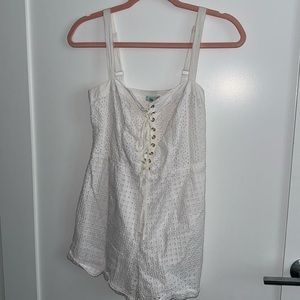 KIMCHI BLUE EYELET ROMPER